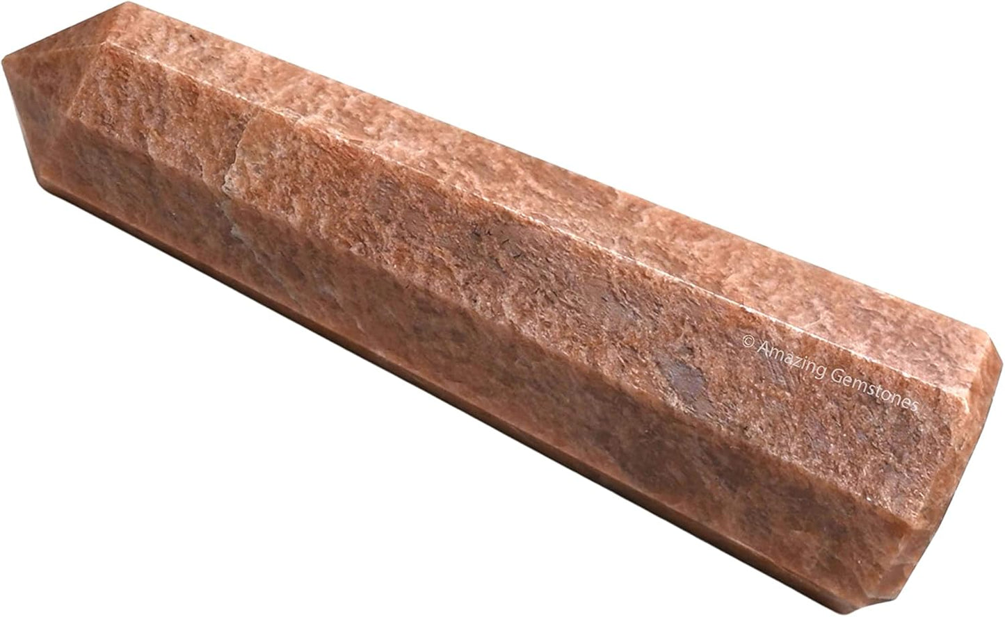 Amazing Gemstone Peach Moonstone Crystal Towers ~ Natural Healing Crystal Point Obelisk for Reiki Healing and Crystal Grid (3- Inch)