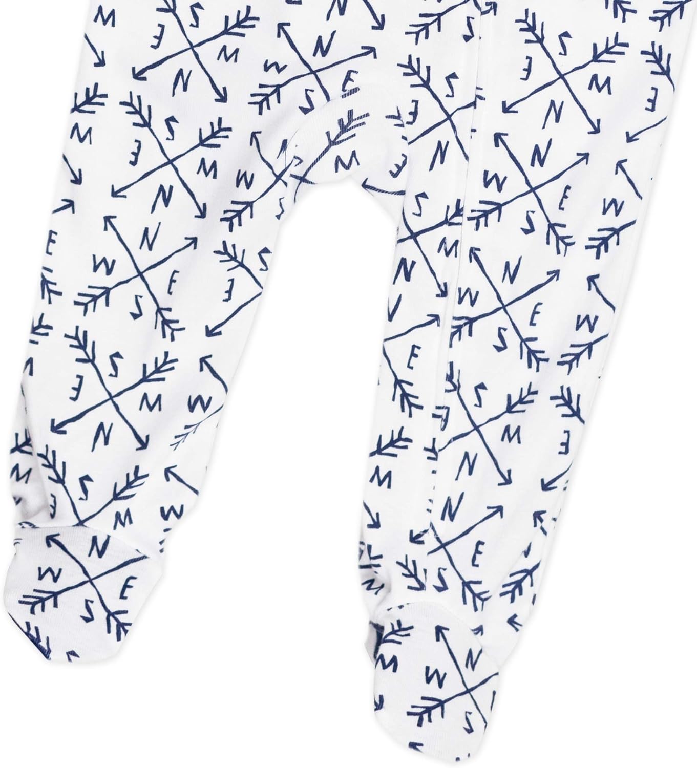 HonestBaby Baby Sleep N' Play One-Piece Zip-Front Footed Organic Cotton Pajama Sleeper