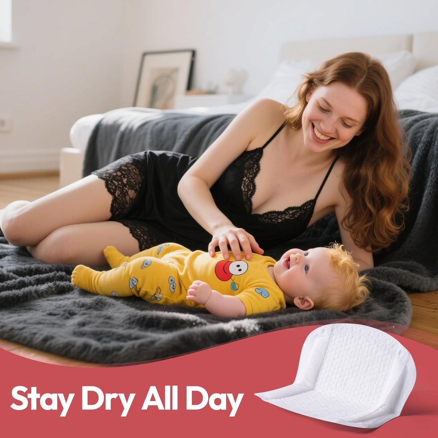 NCVI Disposable Ultra-Thin Nursing Pads 110 Count, Highly Absorbent Breast Pads for Leaking Milk, Breathable Nipple Pads for Breastfeeding, Soft and Stay Dry, Essentials for Nursing Moms