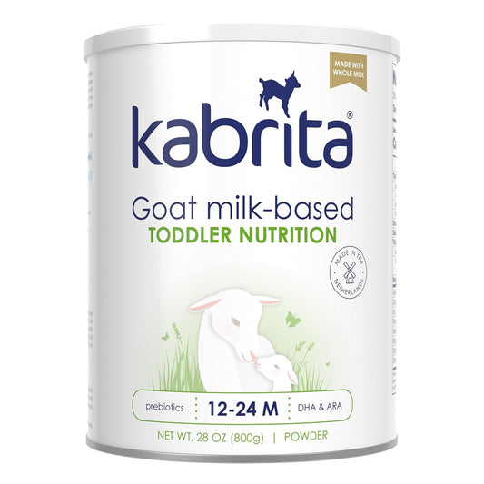 Kabrita Goat Milk Toddler Nutrition, 12-24 Months - Easy to Digest, Contains Vitamin D, Calcium, Iron, DHA, Non-GMO - Gentle on Sensitive Tummies - Supports Gut Health & Sleep - 28oz.