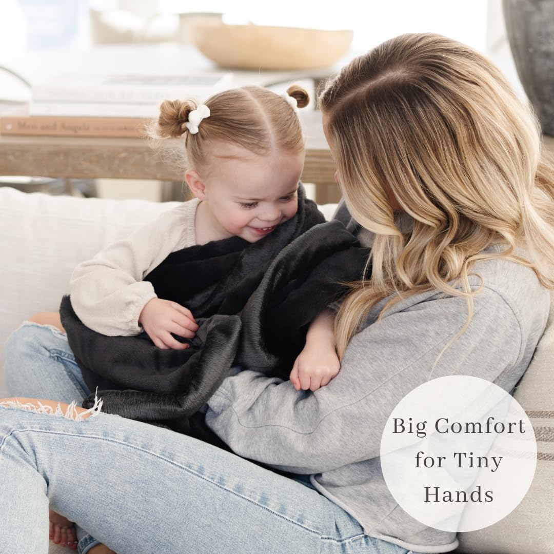 SARANONI Receiving Blankets for Babies Super Soft Boutique Quality Lush Luxury (Charcoal, Receiving 40" x 30”)