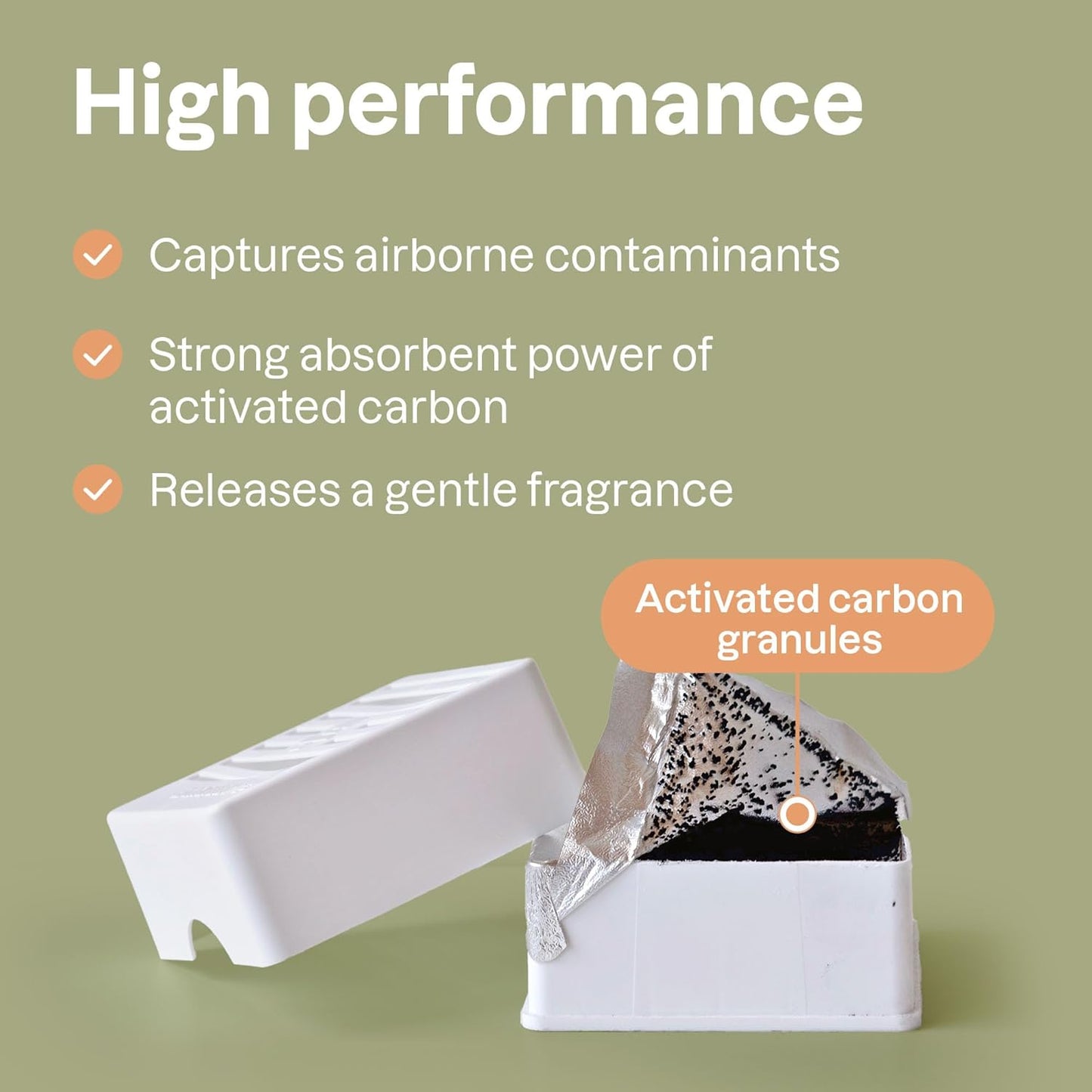 ATTITUDE Air Purifier with Activated Carbon Filter, Plant- and Mineral-Based Ingredients, Traps Pet Odors and Pollutants, Vegan and Cruelty-free, Lavender, 8 Ounces