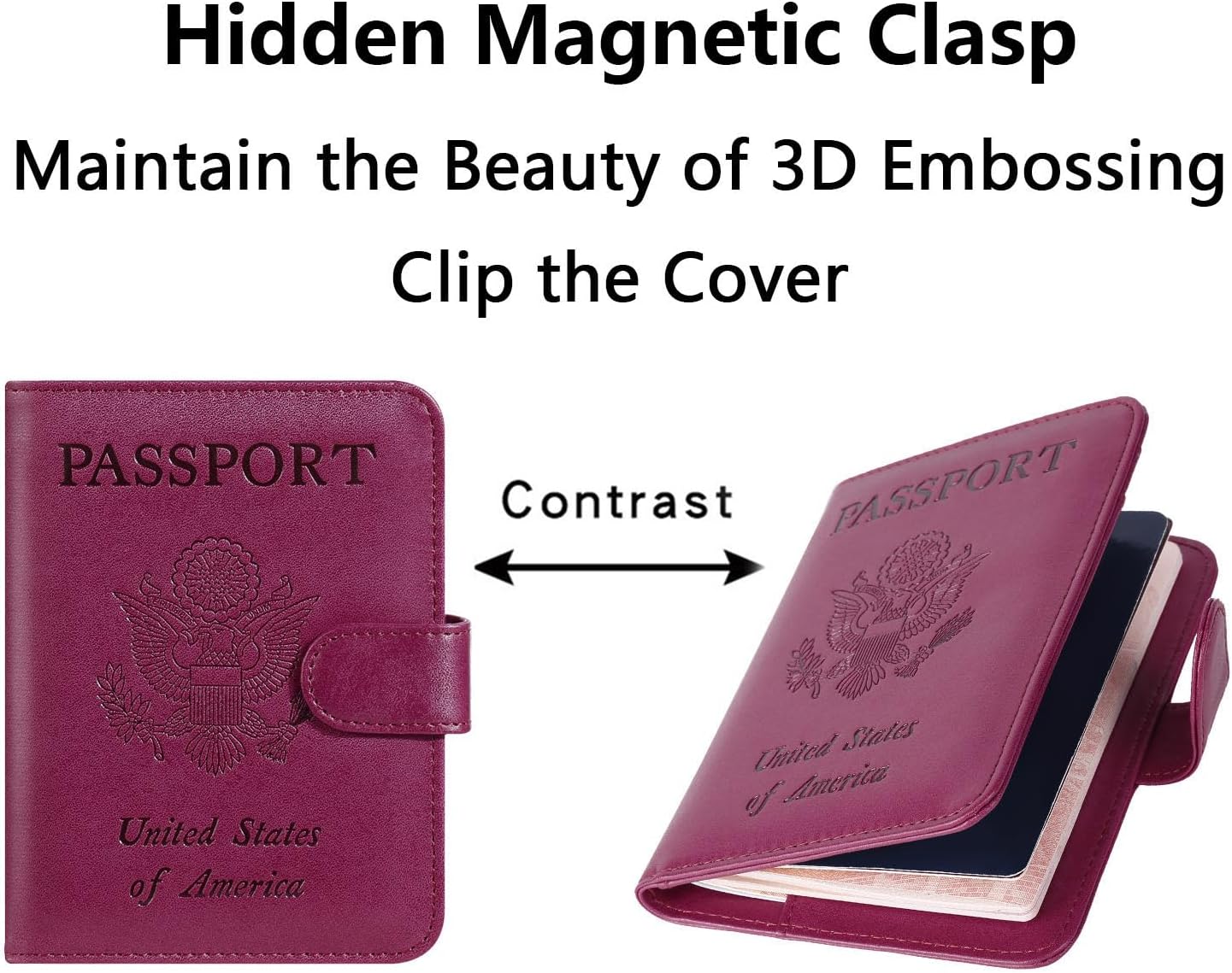 Airtag Passport Holder Cover Wallet RFID Blocking Leather Case Travel Essentials Luggage Accessories Travel Must Have(118#Purple)