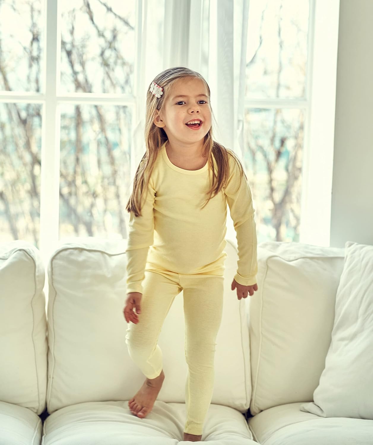 AVAUMA Baby Boys Girls Pajama Set Kids Toddler Snug fit Ribbed Sleepwear pjs for Daily Life Style