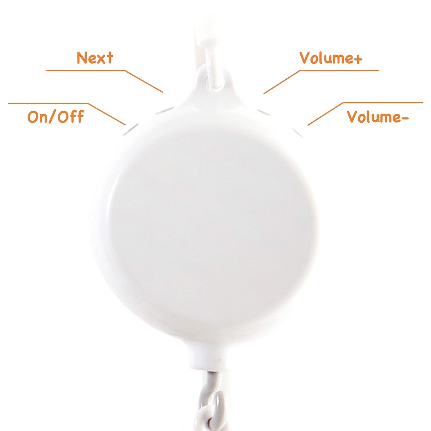 Joliecraft Jungle Animals Musical Baby Mobile for Crib, Handmade Nursery Crib Mobile in Gray, tan, Orange