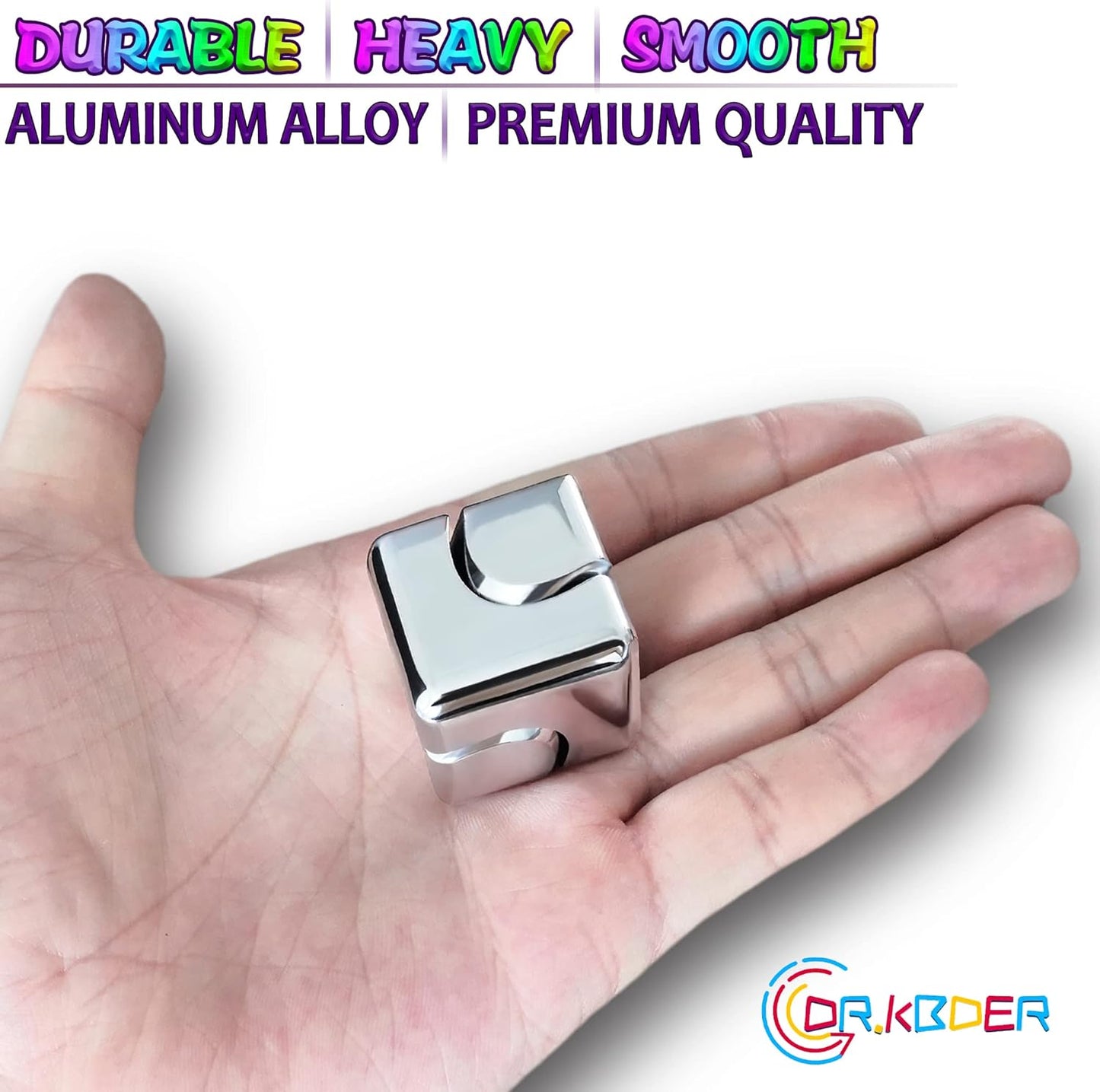 2pc Fidget Spinner Toys Cube Adults, Easter Basket Stuffers for Teens Metal EDC Cool Desk Gadgets Office Toys Small Anxiety Figette Sensory Toy, ADHD Tool Fingears Figet Stress Valentine Gift for Boy