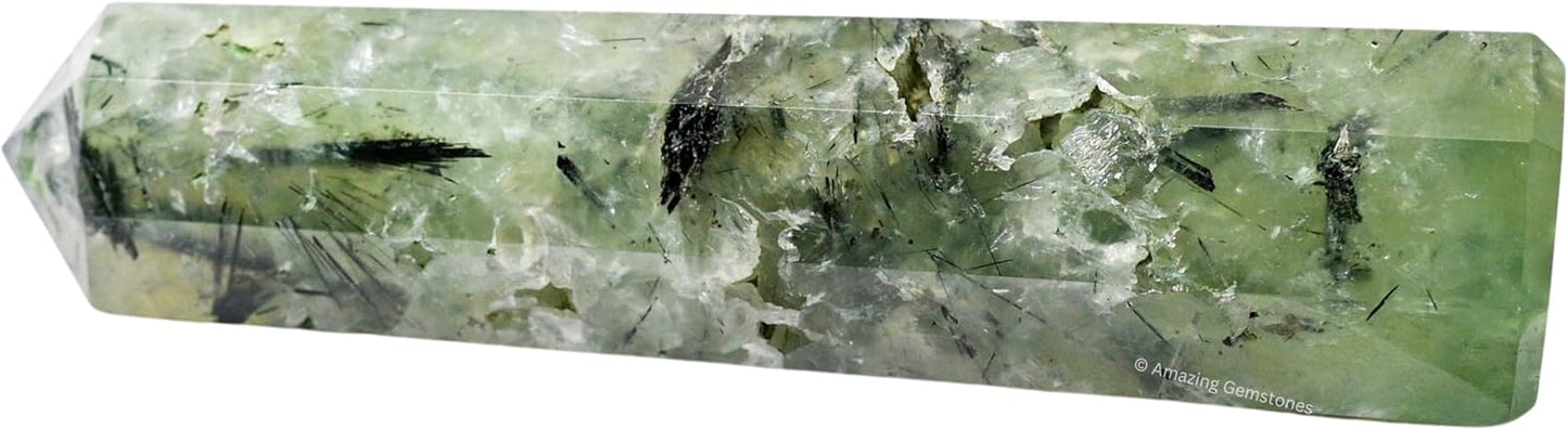 Amazing Gemstone Prehnite Crystal Towers - Natural Healing Crystal Point Obelisk for Reiki Healing and Crystal Grid (2 Inch to 3 Inch)