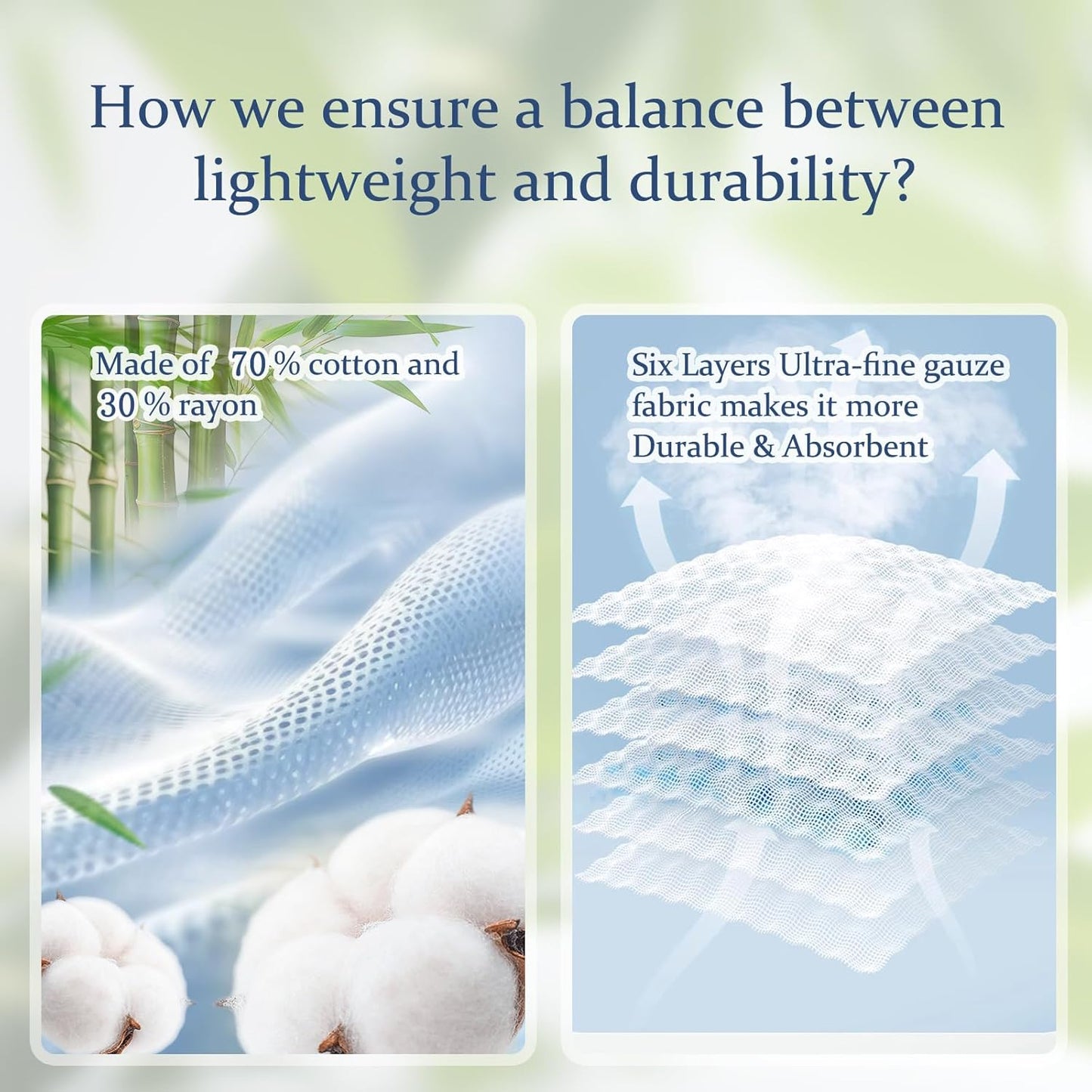 Muslin Baby Blankets for Boys Girls, 70% Cotton and 30% Rayon Blanket for Infant Toddler, Super Soft and Lightweight Blankets with Checkerboard Design Blue 43 x 43 Inches