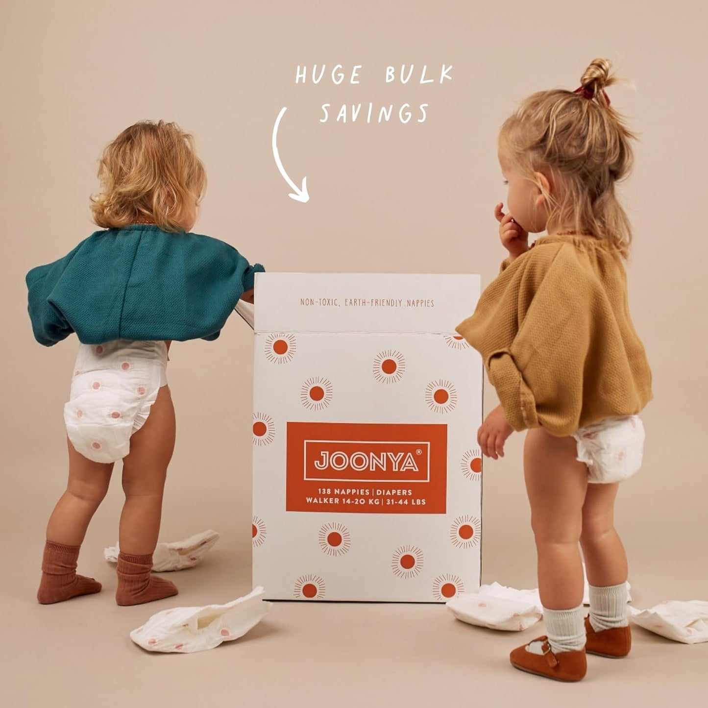 Joonya Baby Diapers, Size 3 M (9-18 lb) - 1 Bag of 28 - New Range - NonToxic, Eco-Friendly, Ultra Slim, Overnight Use - Made in Denmark