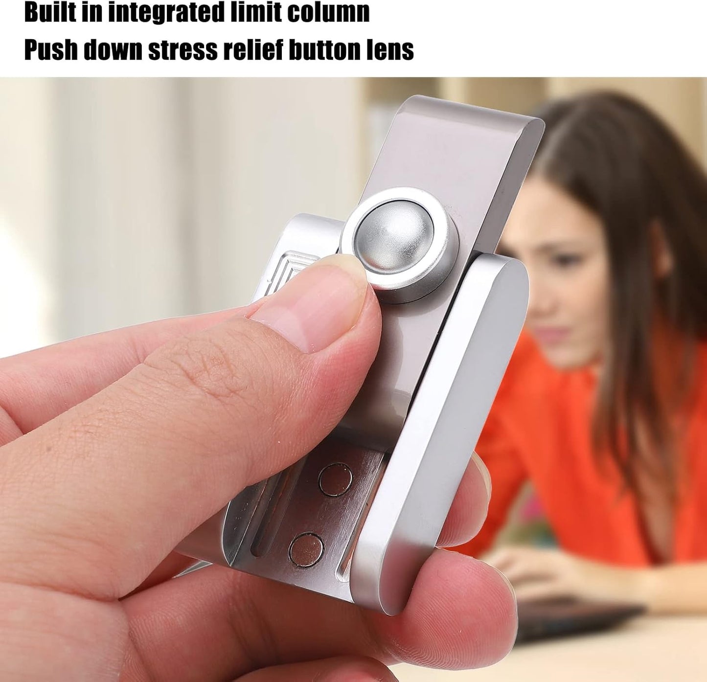 Adult Metal Press Click Anxiety Stress Relief Slider Toy Camera Shaped ADHD Push Slider Toy Sensory Toys Office Desk Toys