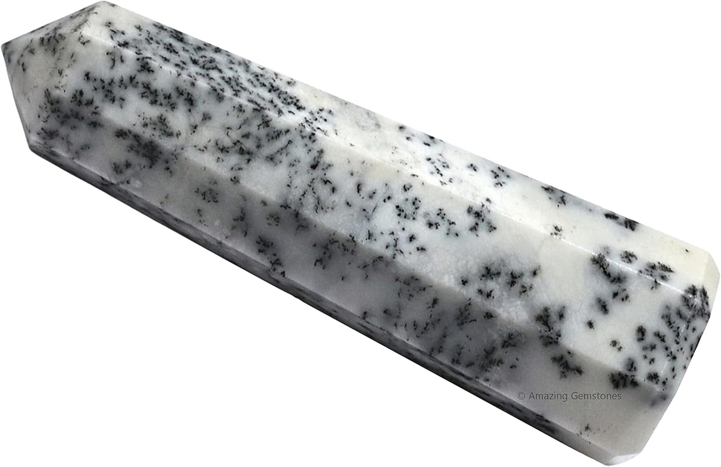 Amazing Gemstone Dendrite Opal Crystal Towers - Natural Healing Crystal Point Obelisk for Reiki Healing and Crystal Grid (2 Inch to 3 Inch)