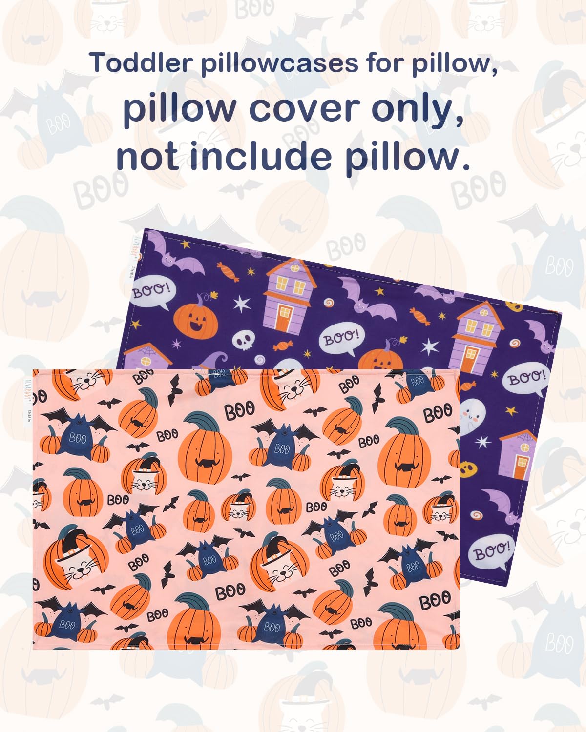 ALVABABY Toddler Pillowcases Stretchy Soft Kids Pillow Cover 2 Pack Fit 13"x 18" or 12"x16" Envelope for Girl Boy Sleepy Travel Christmas 2TPE36A