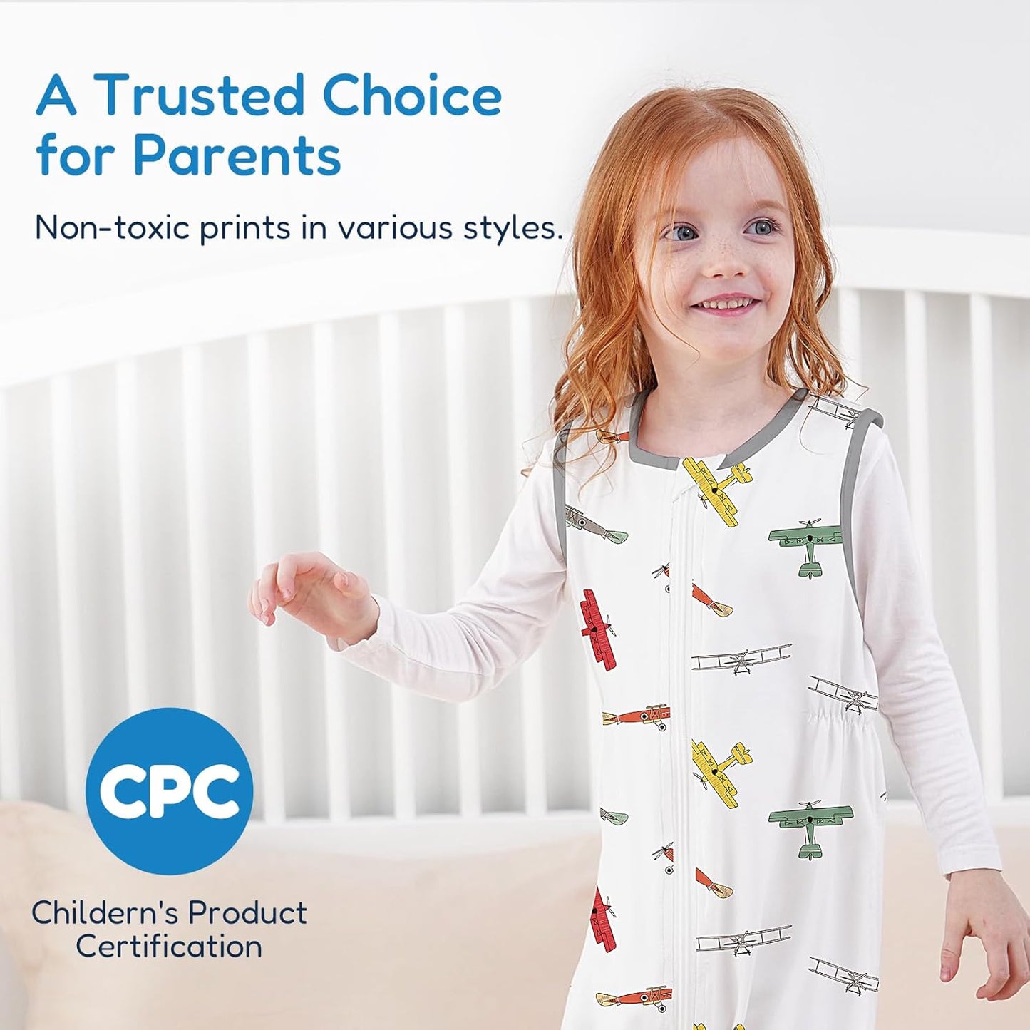 TotAha Toddler Sleep Sack with Legs, 0.5 TOG Light and Soft Baby Sleeping Bag, Walker Sleep Sack for Babies 12-24M, 2T-3T