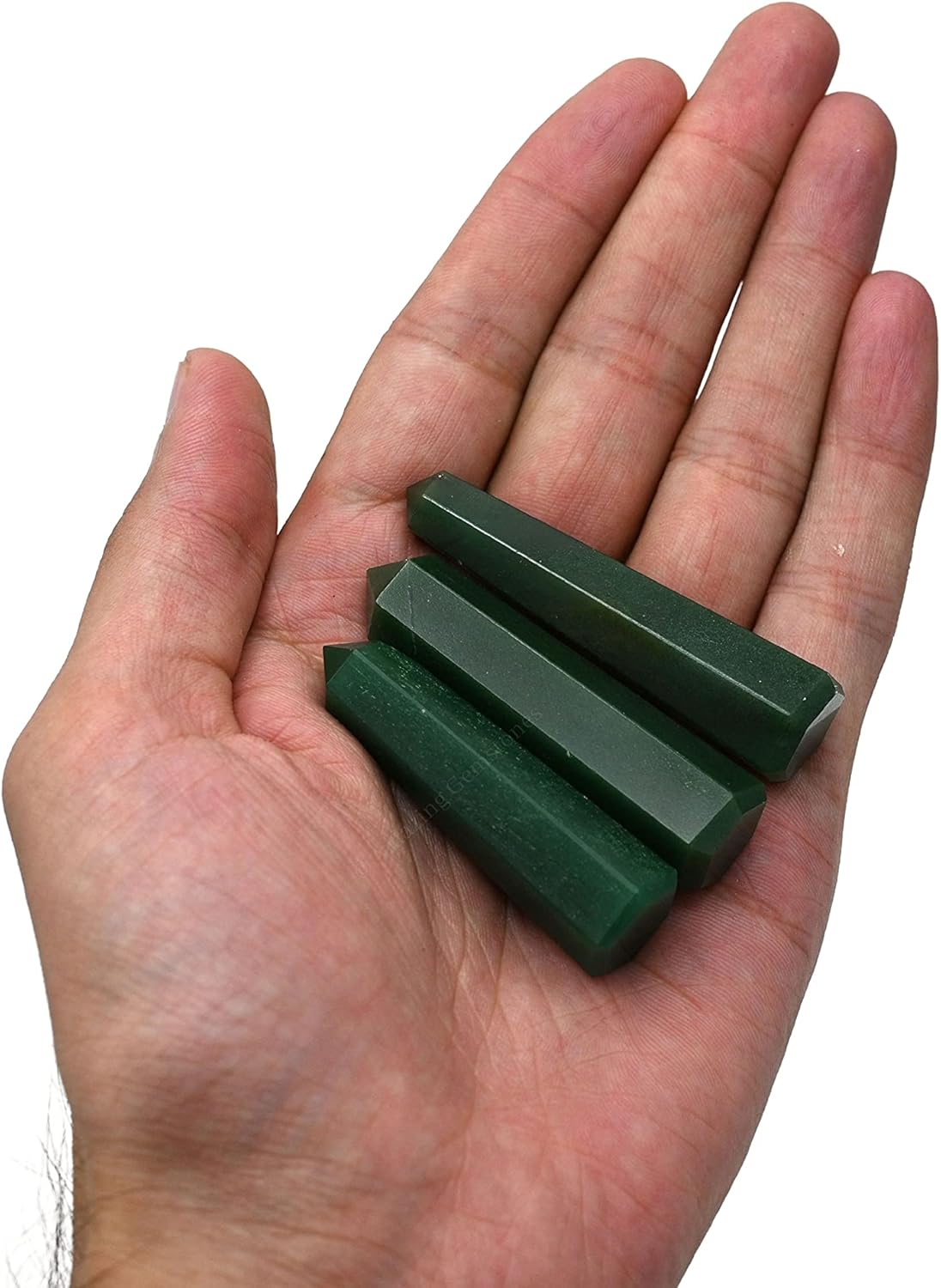 Amazing Gemstone Dark Green Aventurine Crystal Towers - Natural Healing Crystal Point Obelisk for Reiki Healing and Crystal Grid (2 Inch to 3 Inch)