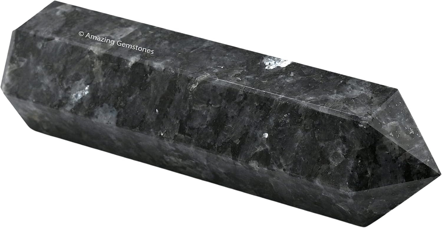 Amazing Gemstone Large Larvikite Crystal Towers ~ Natural Healing Crystal Point Obelisk for Reiki Healing and Crystal Grid (5.5 to 6 INCH)