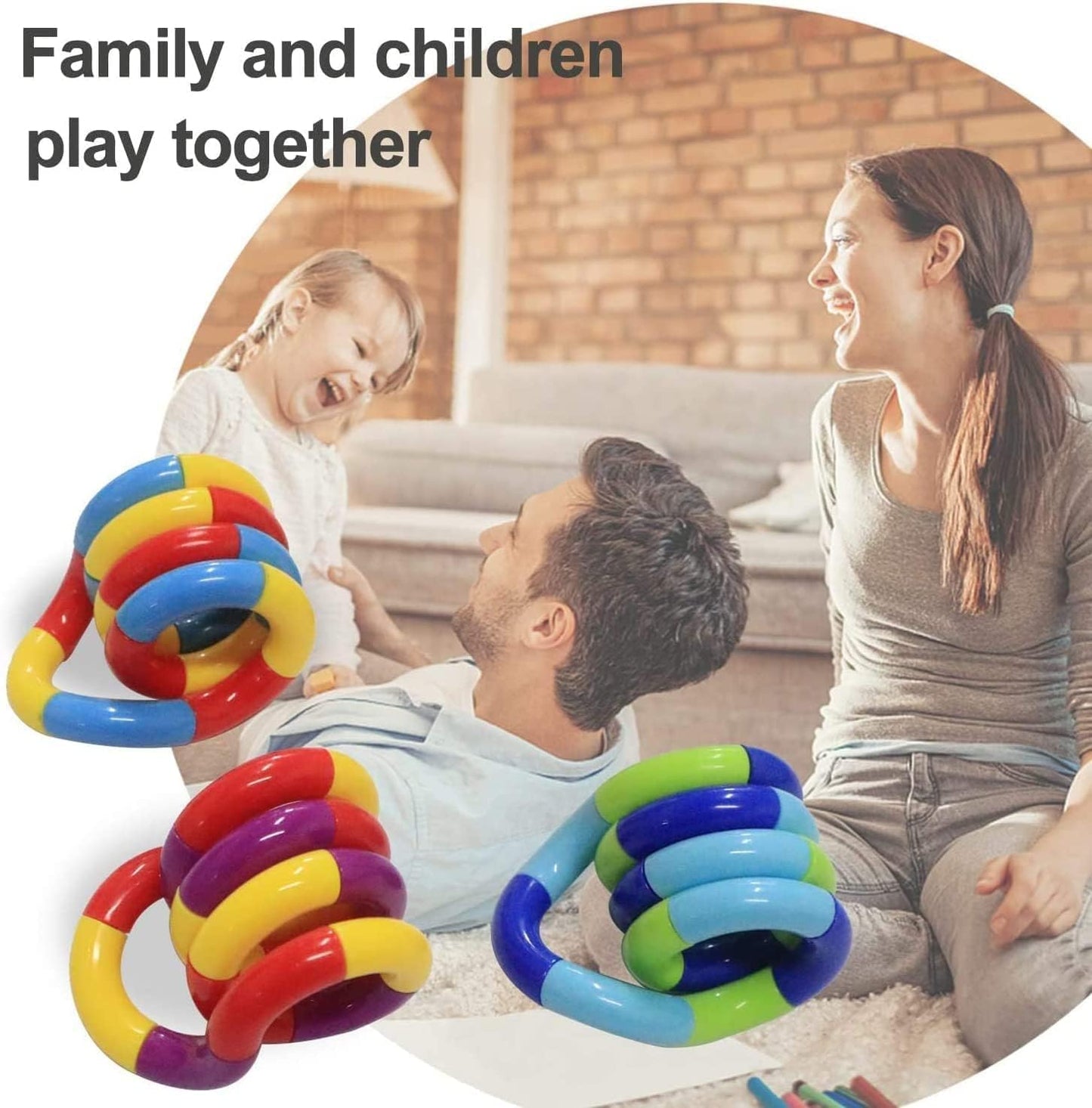 24PCS Quiet Fidget Toys Sensory Fidget Toys for Unique Fidget Experience, Multicolor Twisty Fidget Toys for Relaxation, Brain Imagination Tools, Relax Therapy Educational Toy for Adults,Boys,Girls