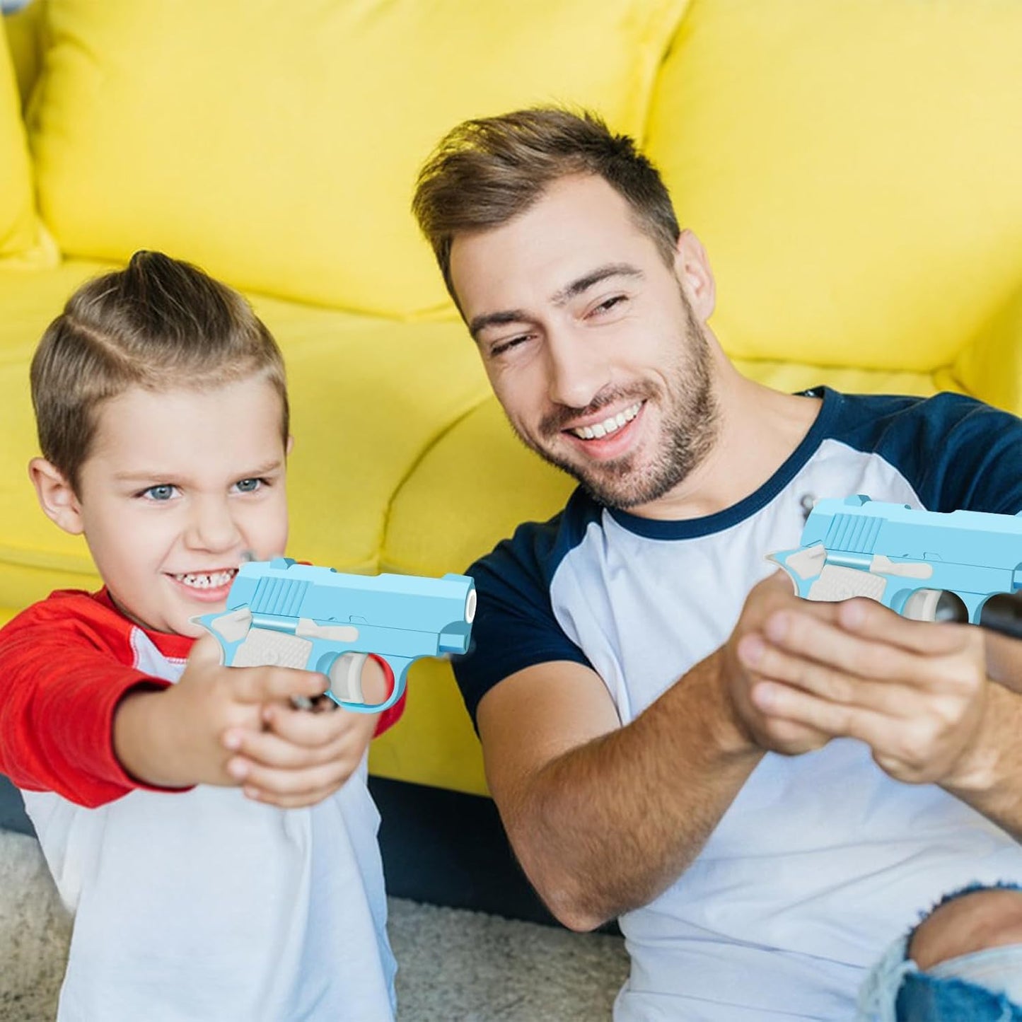 1911 3D Printed Small Pistol Toys Small Gun Toy Pístol Fidget Toys Fidget Gun Sensory Toys Adults Stress Relief Pistol Toy for Kids Friends Christmas Birthday Gift-Blue