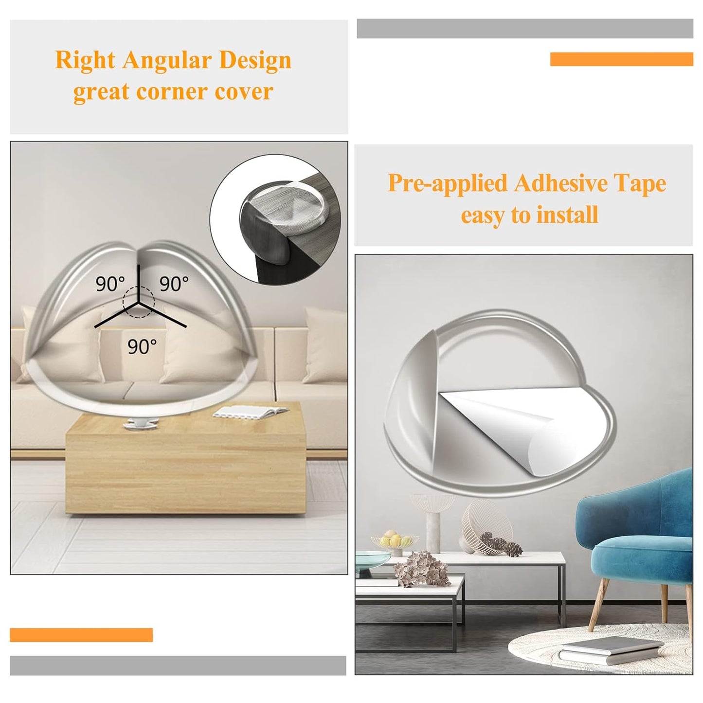 16 Pack Corner Guards Corner Protectors for Baby Clear Furniture Corner & Edge Safety Bumper Table Corner Protectors