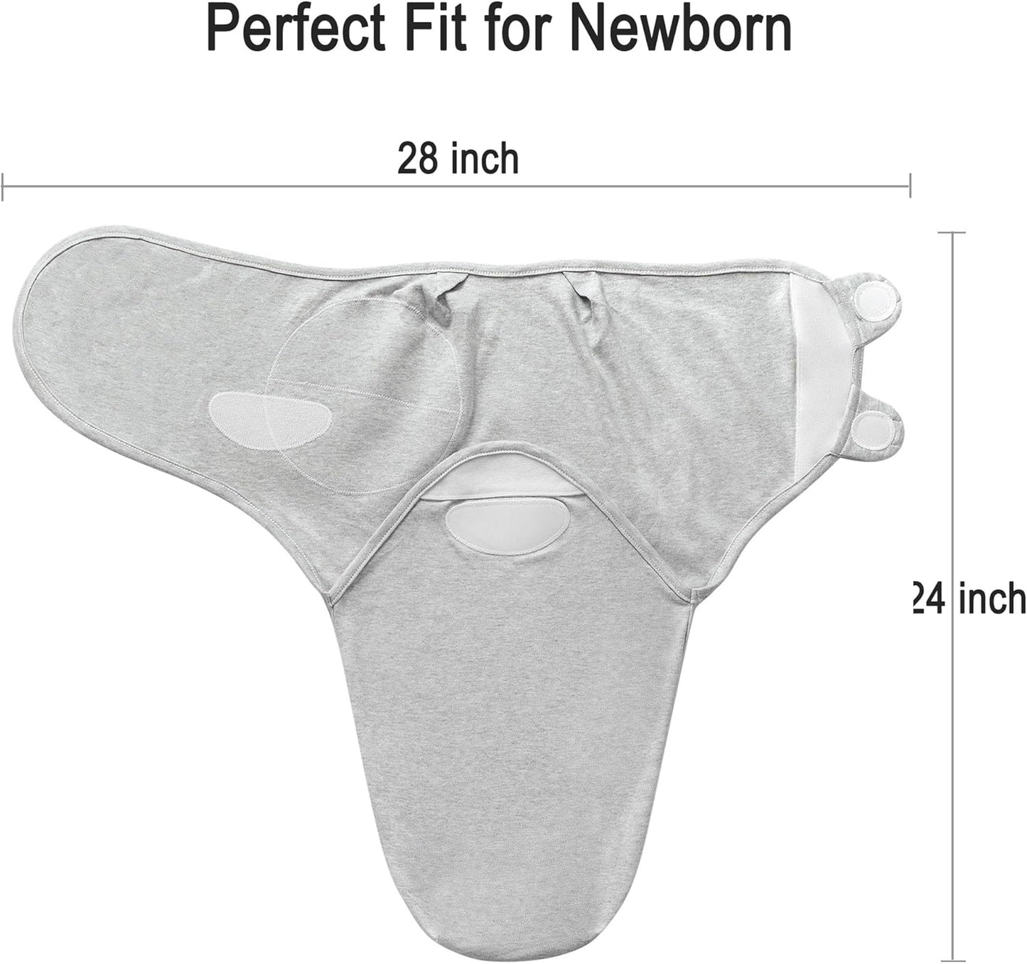 Baby Swaddle Blanket for Boys Girls, 3 Pack Infant Sleep Sacks, 0-6 Months Cotton Newborn Sleeping Bag