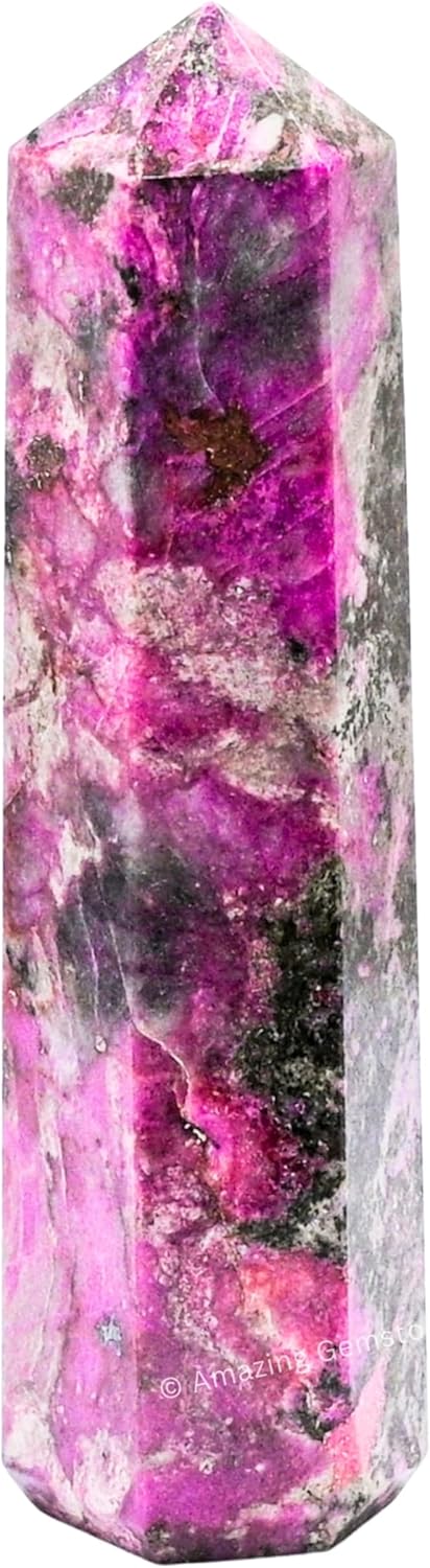 Amazing Gemstone Large Cobalt Calcite Crystal Towers ~ Natural Healing Crystal Point Obelisk for Reiki Healing and Crystal Grid (5.5" to 6" INCH)