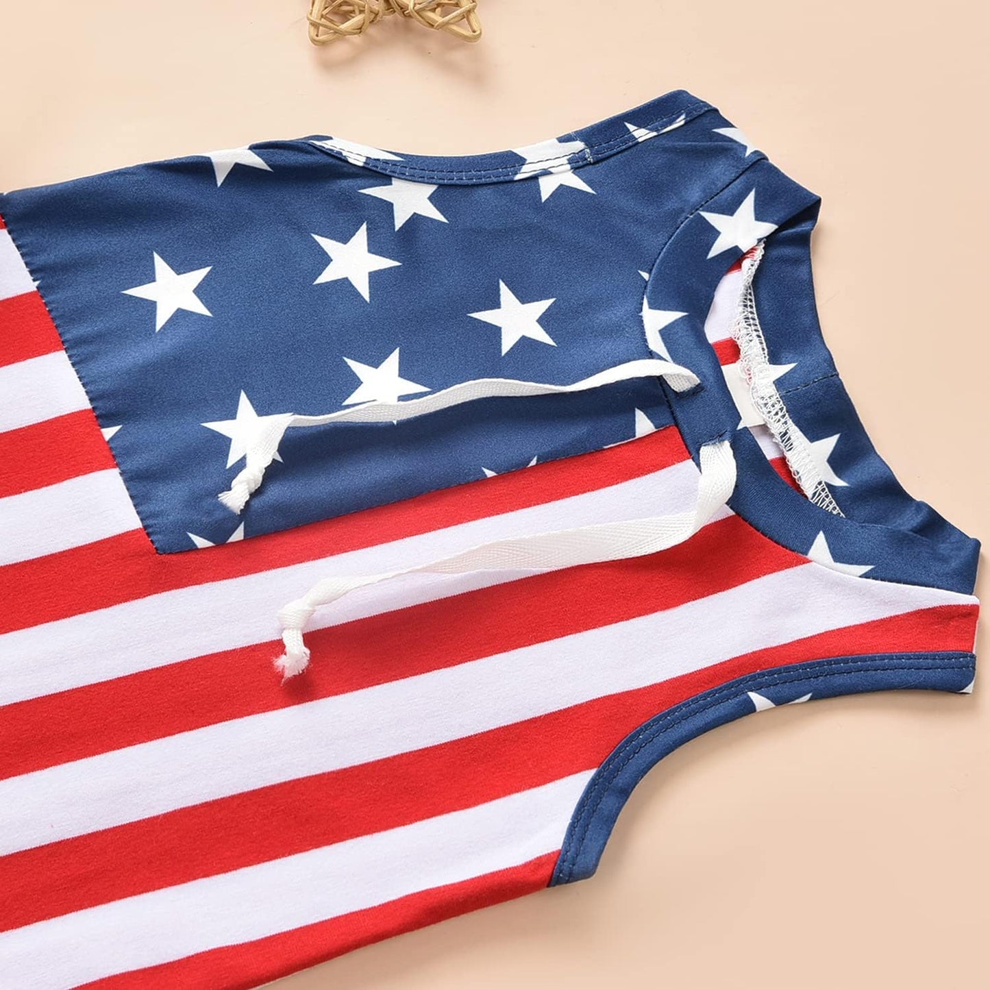 Aalizzwell Baby Boy Romper Newborn Infant Sleeveless Short Romper One Piece Active Summer Clothes