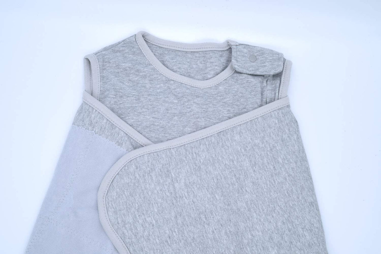 Baby Sleep Sack Swaddle,Adjustable Wearable Baby Sleep Sack XL,Miracle Swaddles for Babies Large,100% Cotton,6-12 Months(Gray)