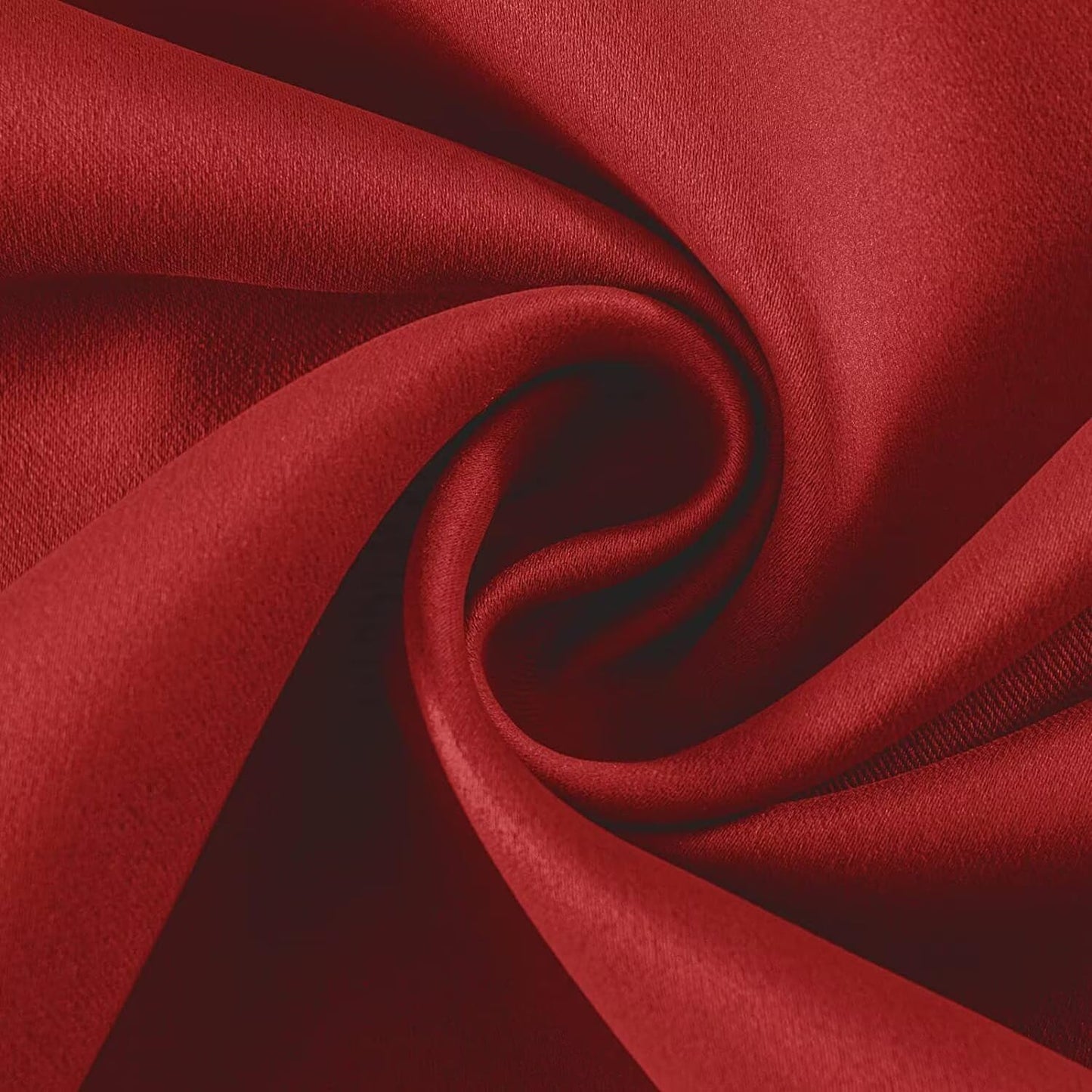 Joydeco Red Custom Solid Single Blackout Curtain for Bedroom and Living Room, Grommet Thermal Insulated Room Darkening Curtain 1 Panel (Custom Size,Red)