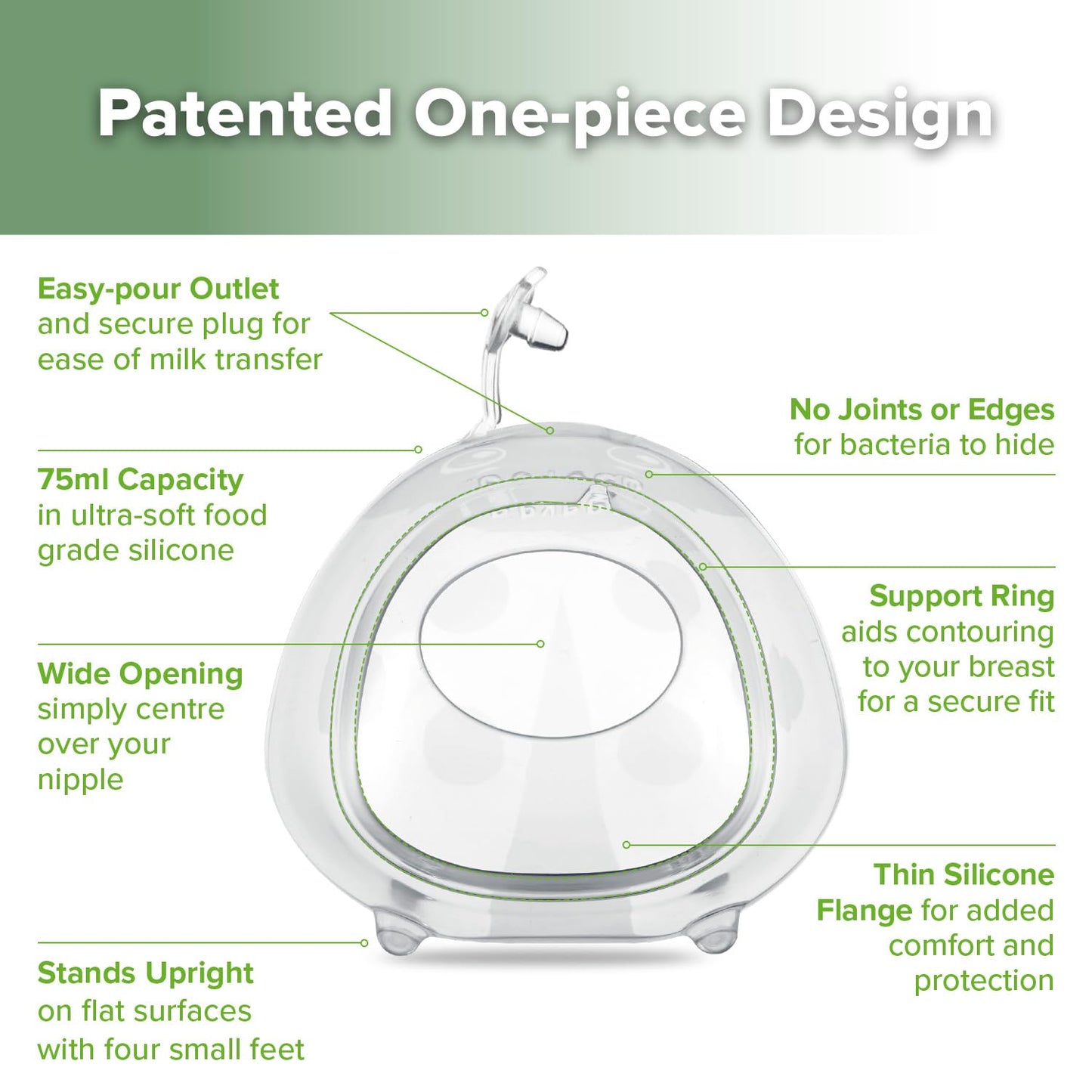 haakaa Ladybug Milk Collector Wearable Milk Collector Ladybug Breastmilk Collector Breastfeeding Milk Catchers Breast Milk Savers 2.5oz/75ml 2 PCS