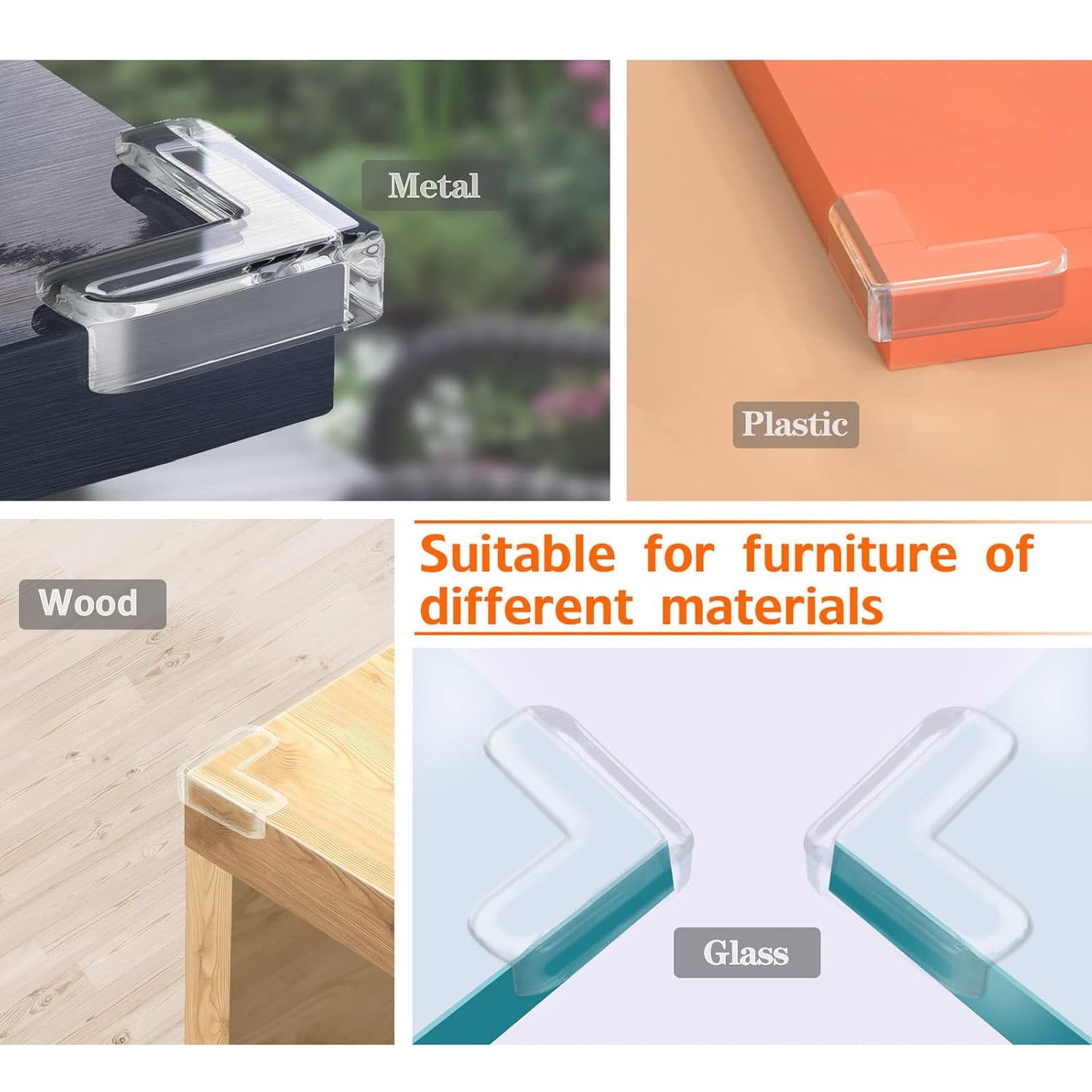 12 Pack Corner Guards Corner Protectors Baby Proof Furniture Corner & Edge Safety Bumpers, Table Corner Protector for Furniture Corner Covers Baby Safety, Baby Proofing, L Shaped