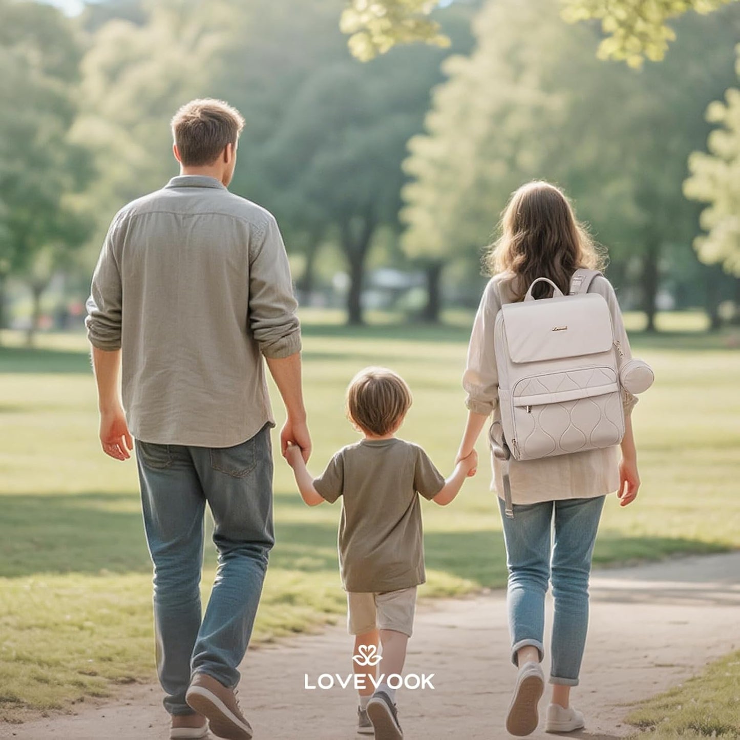 LOVEVOOK Diaper Bag Backpack, Baby Travel Bags for Boys & Girl, Toddler Waterproof Diaper Bag w/Changing Pad, Stroller Straps, Pacifier Case, Newborn Essentials Must Haves Mom