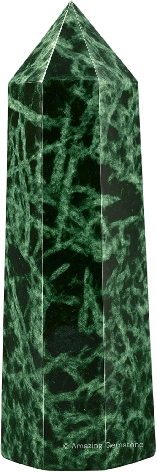 Amazing Gemstone Flower Stone Crystal Towers - Natural Healing Crystal Point Obelisk for Reiki Healing and Crystal Grid (2 Inch to 3 Inch)