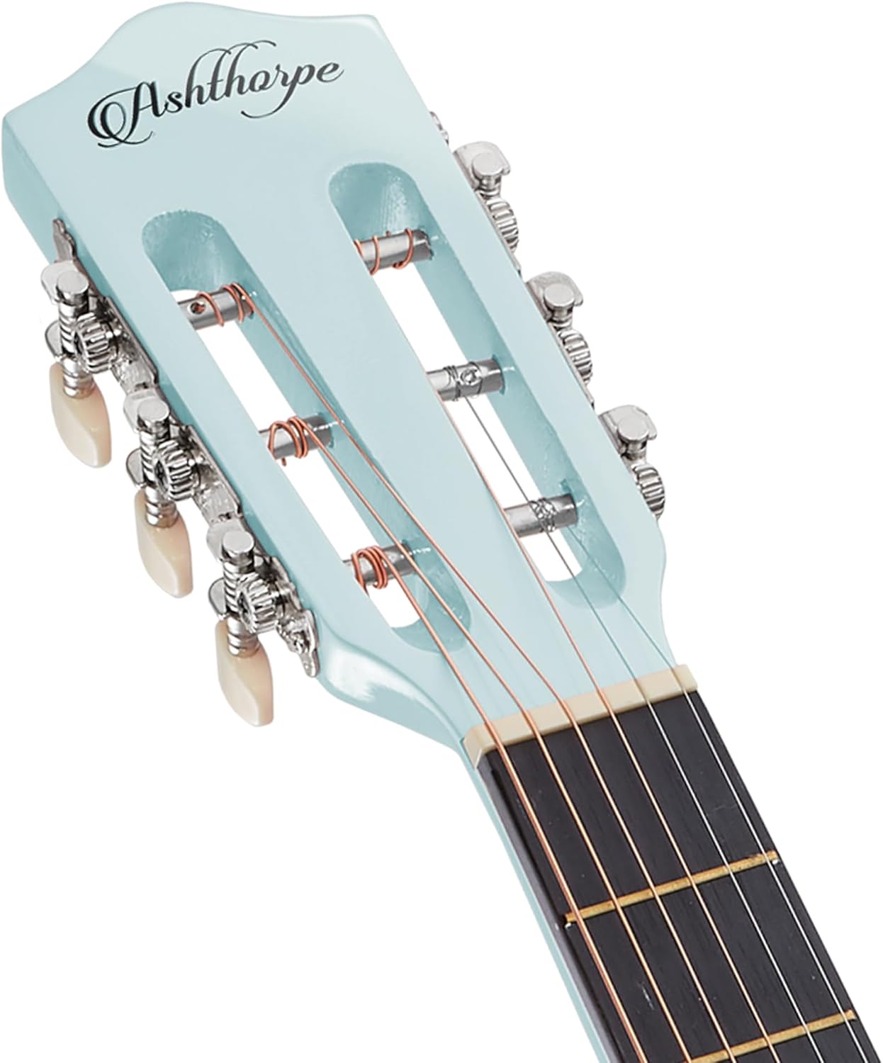 Ashthorpe 38-inch Beginner Acoustic Guitar Package (Light Blue), Basic Starter Kit w/Gig Bag, Strings, Strap, Tuner, Pitch Pipe, Picks
