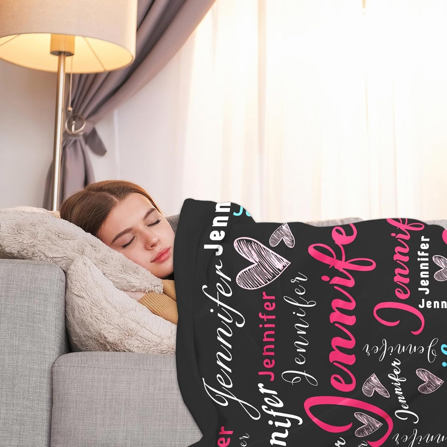 Ship Next Day, Custom Name Blanket - Printed in USA, Personalized Baby Blankets for Girls, Baby Blanket with Name, Ultra-Soft Cozy Fleece Blankets, Gifts for Boys & Girls Kids Teen Girl New Mom