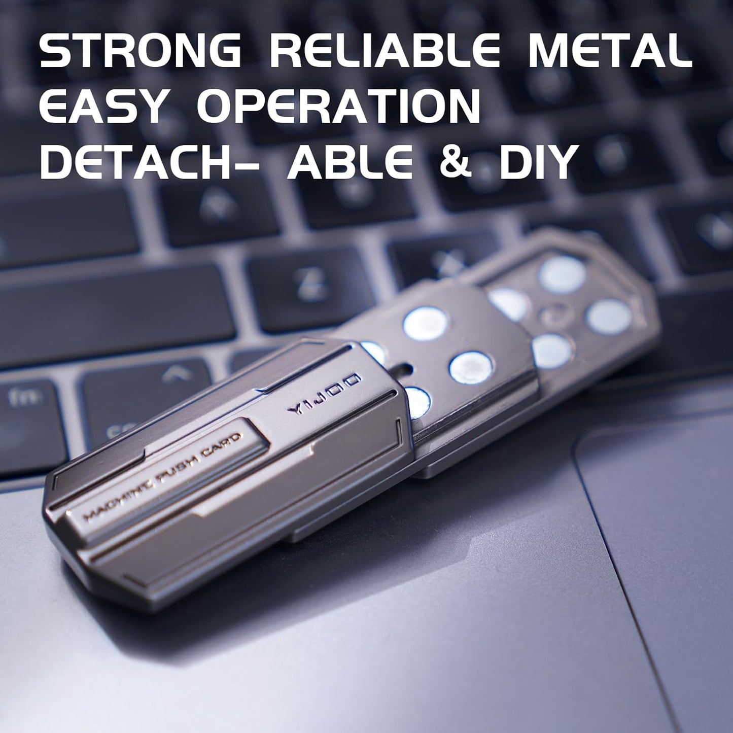 INNÔPLUS Fidget Slider, Fidget Toys Adults Metal Magnetic Fidgets Desk Toys, Cool EDC Gadgets Anxiety Stress Relief Toys, ADHD Tools for Adults, Mens Gifts for Him & Dad, Boyfriend