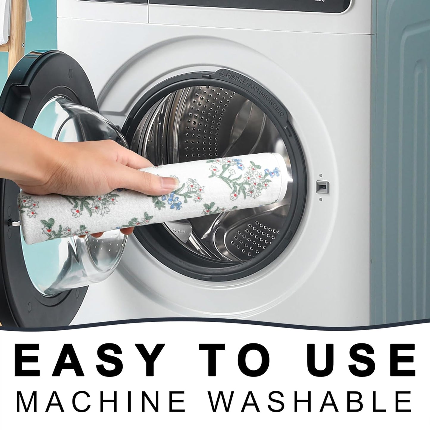 Baby Diaper Changing Pad, 19.7"x25.6" Waterproof Changing Pad Liners with 100% Muslin Cotton Front Top and Leather Back, Soft and Absorbent Portable Changing Mat for Travel, Changing Station