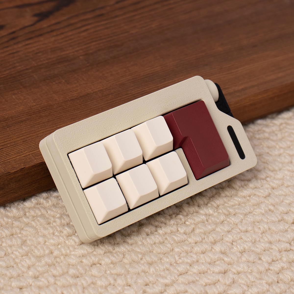 Keyboard Fidget Toys for Adults 3D Printing Keyboard Clicker Fidget Sensory Fun Toys with Keycaps Switch for Anxiety Decompression (White)