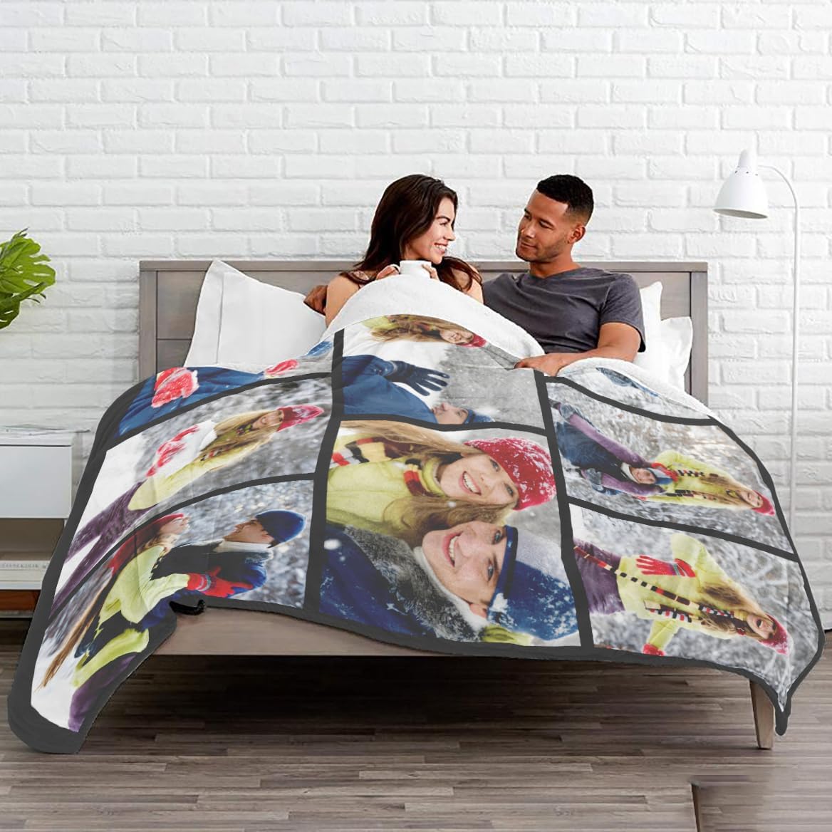 Ships Next Day, Custom Blankets with Pictures, Personalized Gifts for Boyfriend, Girlfriend, Photo Blankets Customized