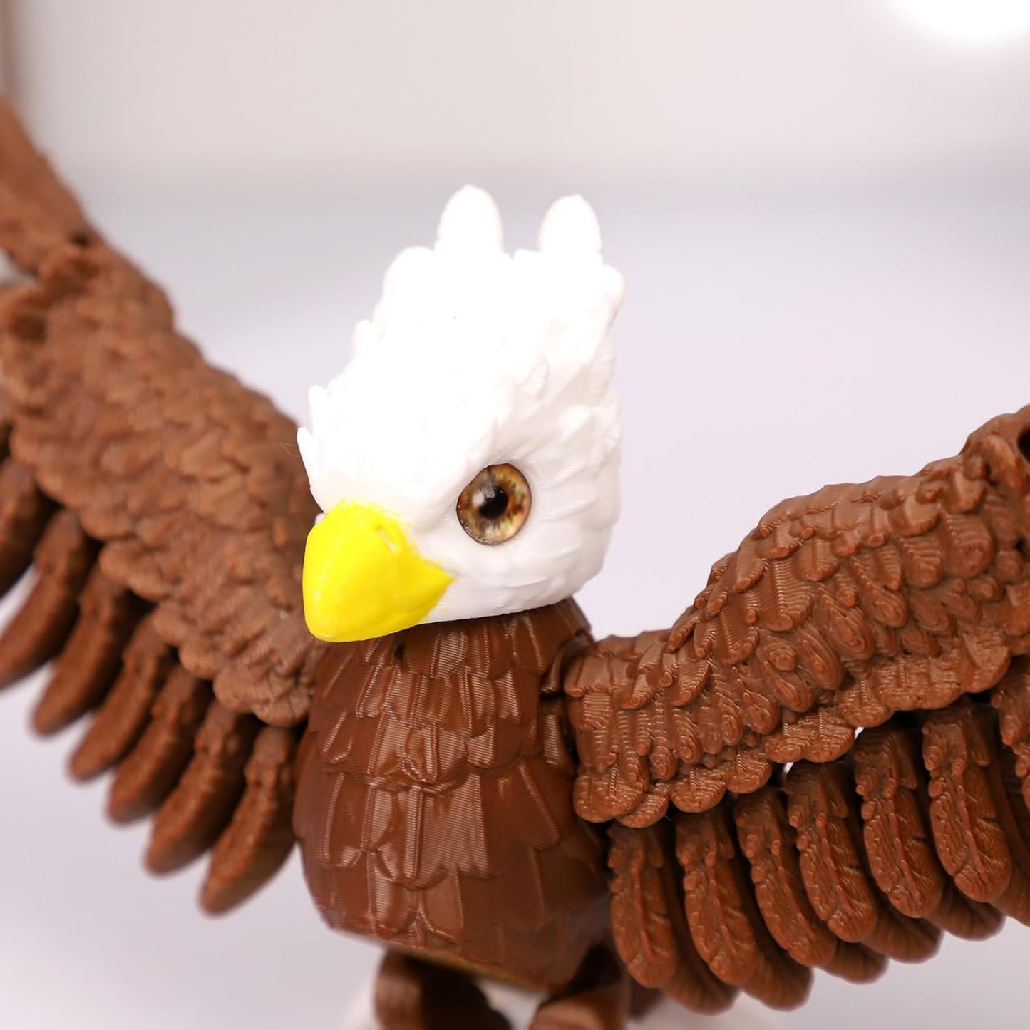3D Printed Animals Eagle Toy, Eagle Fidget Toy for Autism ADHD 3D Printed Gift DIY Creative Ornament Wings Eagle Toys Home Decor for Christmas Birthday Gifts