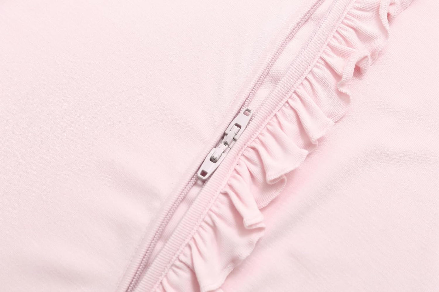 JunNeng Baby 2 Pack Rayon of Bamboo Romper Sleeper 2 Way Zipper Short Sleeve Jumpsuit Zipper Footless One-piece