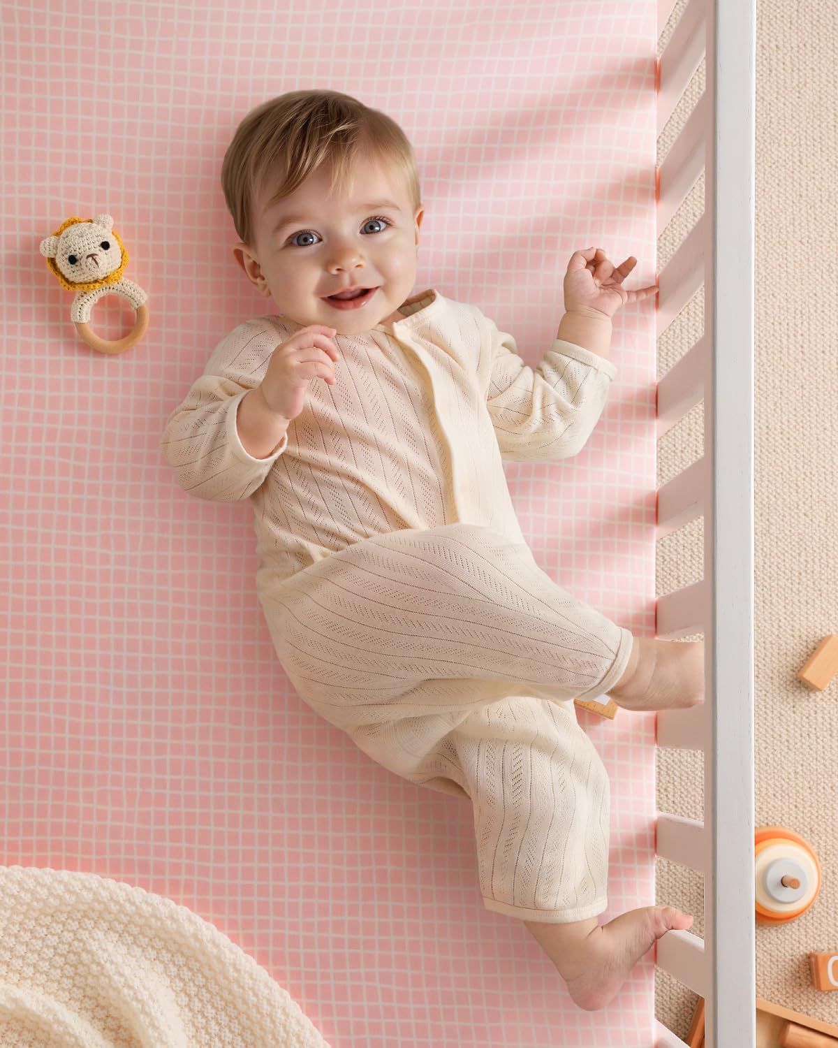 Yoofoss Pack and Play Sheets Girl 2 Pack, 38x26 Mini Crib Sheets Fitted for Baby Compatible with Graco Pack n Play Mattress,Ultra Soft Breathable Microfiber Pink Floral