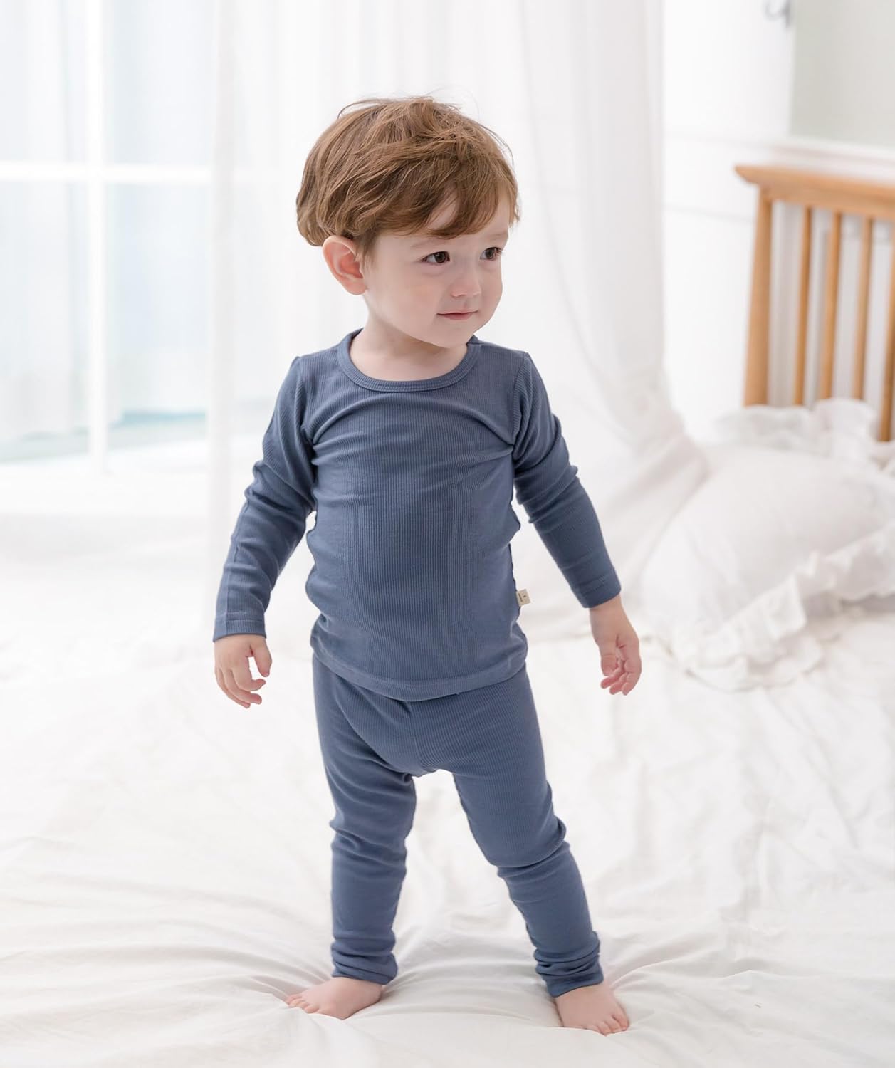 AVAUMA Baby Boys Girls Pajama Set Kids Toddler Snug fit Ribbed Sleepwear pjs for Daily Life Style