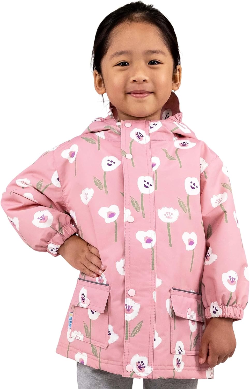 JAN & JUL Waterproof Fleece Lined Rain Jacket, Raincoat for Kids
