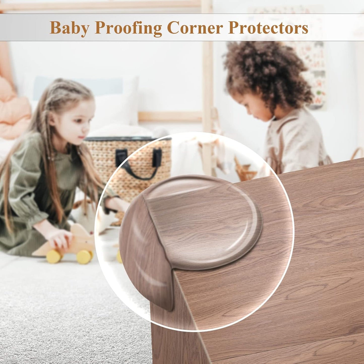 20 Pack Corner Protector Baby Proofing Safety Corner Guards for Furniture Clear Edge Protectors Bumper Child Proof Large Silicone Corner Covers Cushion for Table Desk Fireplace Against Sharp Corner
