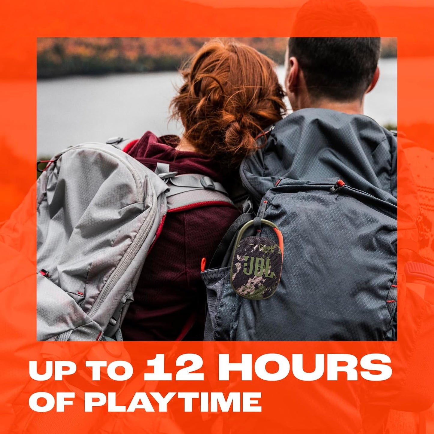 JBL Clip 5 - Ultra-Portable, Waterproof & Dustproof Bluetooth Speaker, Big Pro Sound with Punchy bass, Integrated Carabiner, Up to 12 Hours of Play, Made in Part with Recycled Materials (Sand)