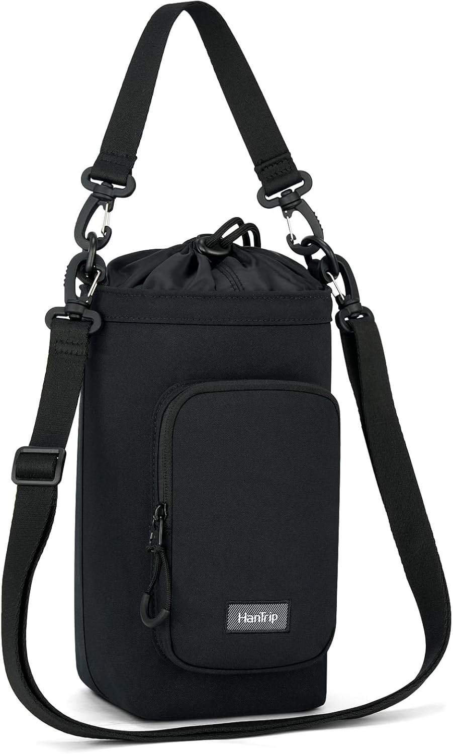 Insulated Water Bottle Carrier Bag with Strap Phone Pocket for 25/32/40/64 oz Tumbler Cup, Water Bottle Holder