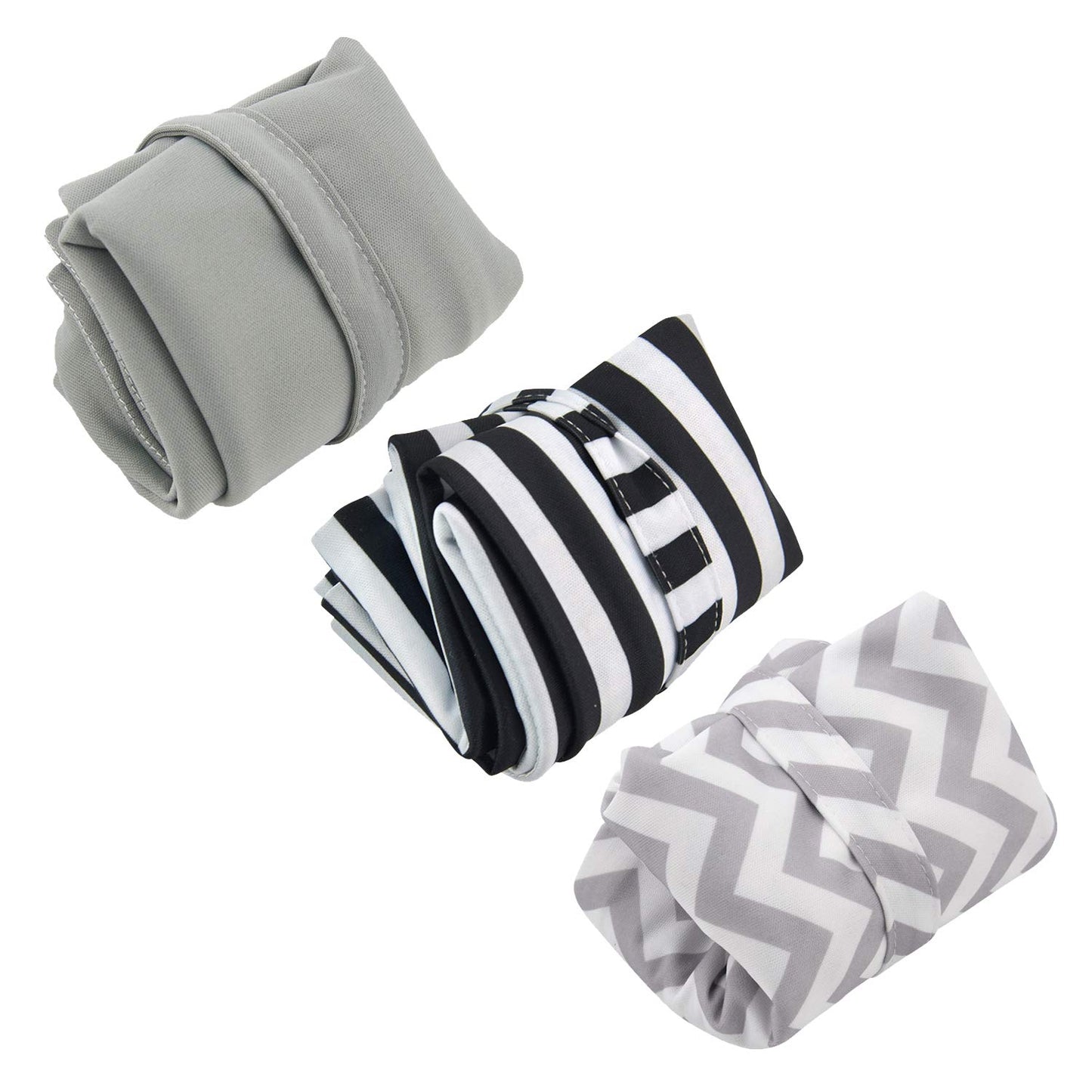 ALVABABY 3pcs Baby Cloth Diaper Wet Dry Bags Waterproof Reusable with Two Pockets Travel Beach Pool Daycare Soiled Baby Items Yoga Gym Bag for Swimsuits or Wet Clothes M Size 3L-ZM01