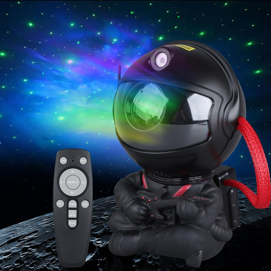 Astronaut Star Projector, Star Projector Galaxy Light for Kids，8 Modes Remote and 270° Adjustable Led Lights for Bedroom, Girls Room Decoration, Home Theater, Ceiling, Timer (Black Guitar)