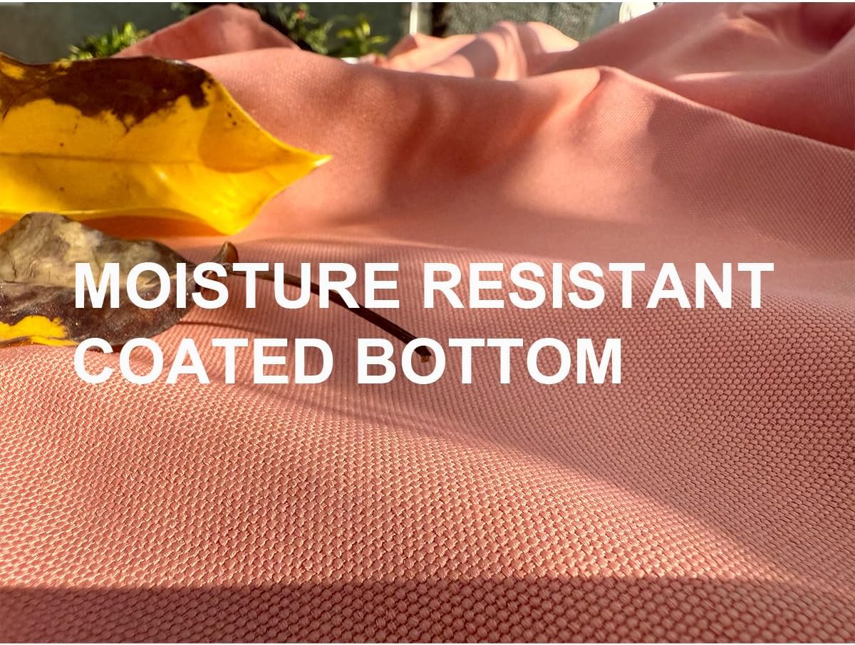 4’9” x 6’3” White Lightweight Water-Resistant Canvas Mat – Picnic, Outdoor, Beach, Park, Camping, Toy Mat