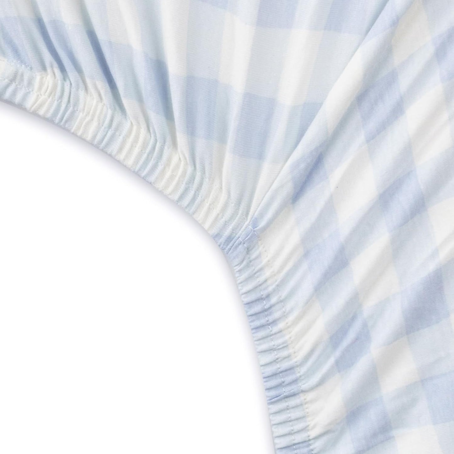 HonestBaby Unisex-Baby Fitted Crib Sheets Set Standard Mattress, 100% Organic Cotton Baby Boys, Girls, Neutral, 1 Pack - Peach Skin Painted Buffalo Check, One Size