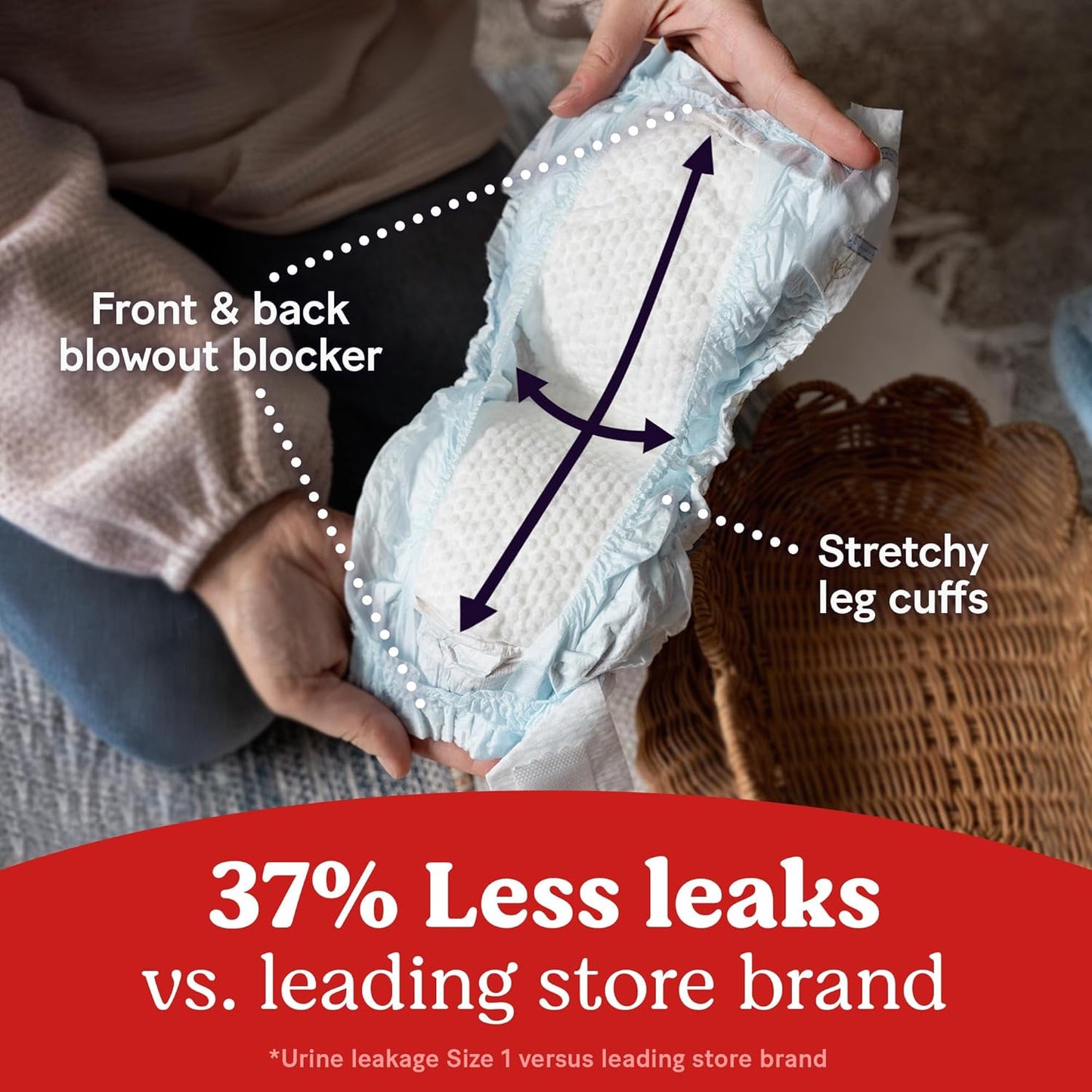 Huggies Size 5 Diapers, Little Snugglers Baby Diapers, Size 5 (27+ lbs), 104 Count, Packaging May Vary